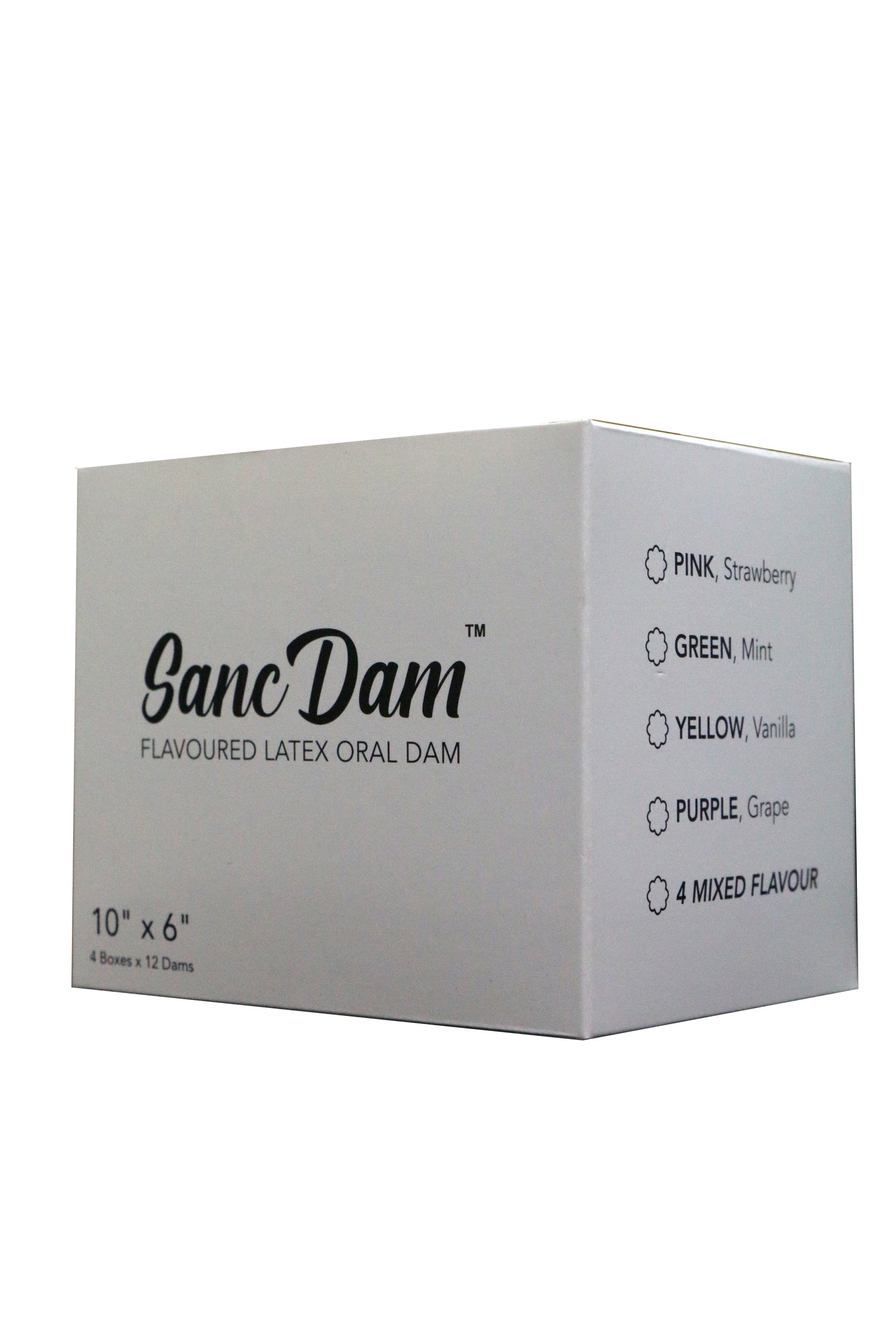 (FDA Approved) 48 Count Ultra-Thin 0.07mm SancDam Latex Oral Sex Dam Flavored Mint (Product of Malaysia) Membrane Men Women Giving Each Other Oral Sex Cunnilingus Prop SM Fellatio Covering Lesbian Couples Sex (Dental Dams)
