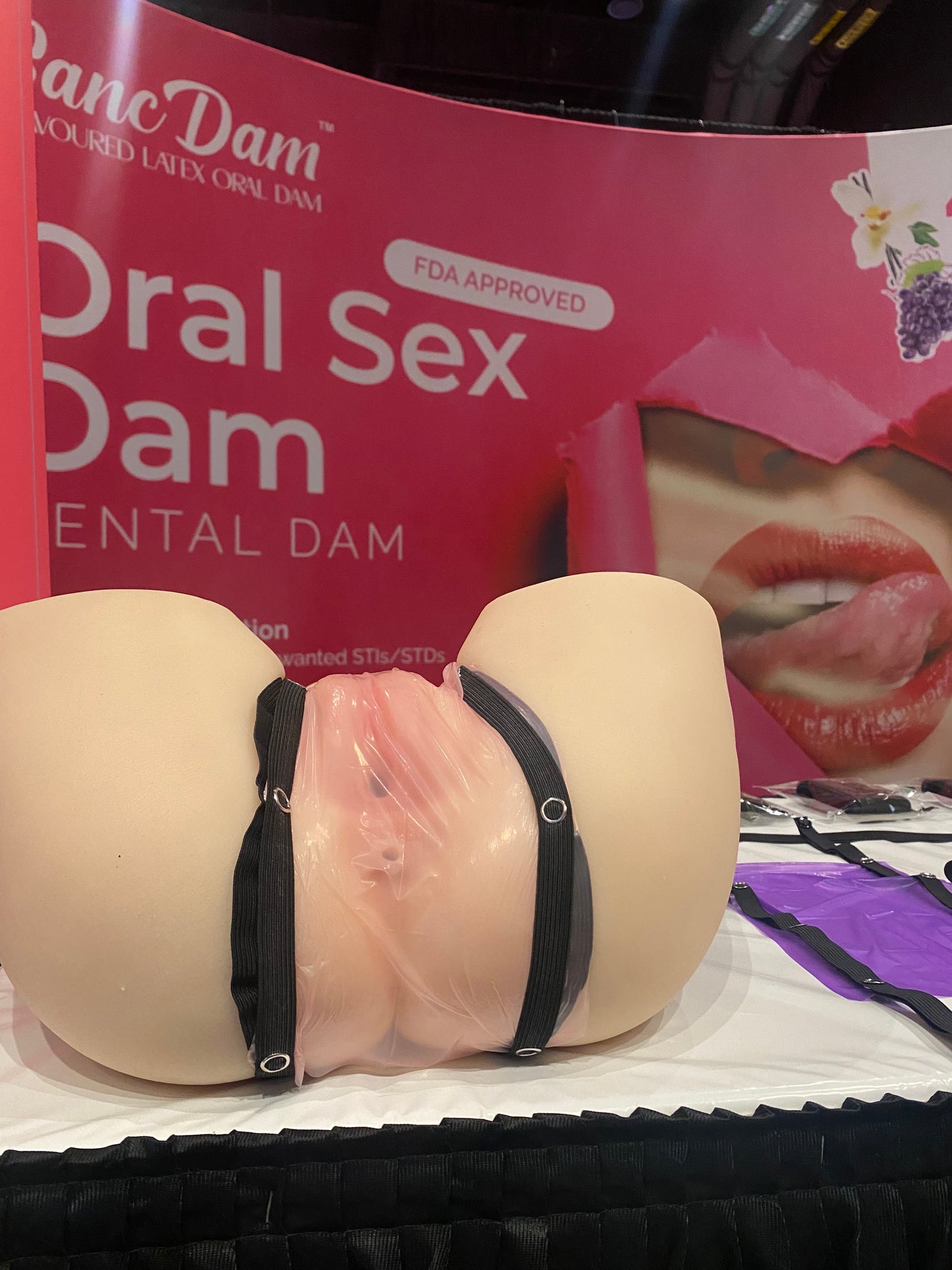 (FDA Approved) 12 Count Ultra-Thin 0.07mm SancDam Latex Oral Sex Dam Flavored Grape (Product of Malaysia)